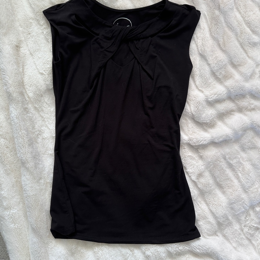 INC International Concepts Black Sleeveless Tank Sz M - Picture 2 of 9
